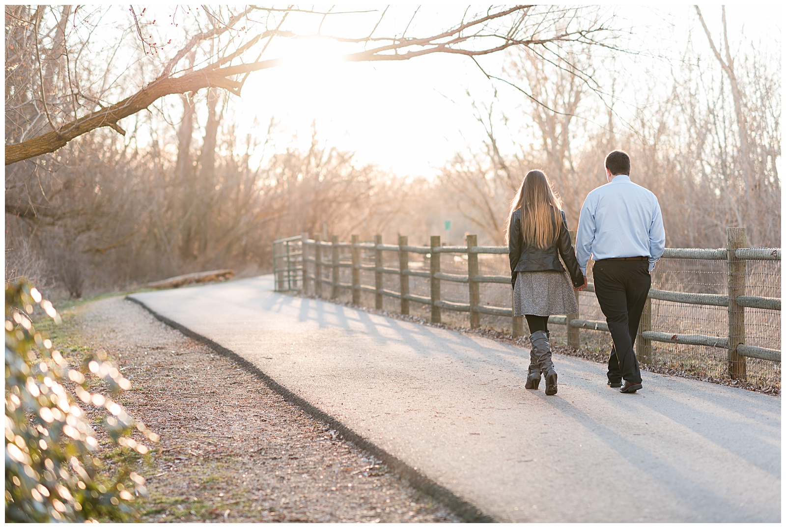 A dreamy winter reid merrill park engagement session