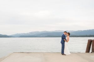 Shorelodge Lake Wedding Sunset Photo