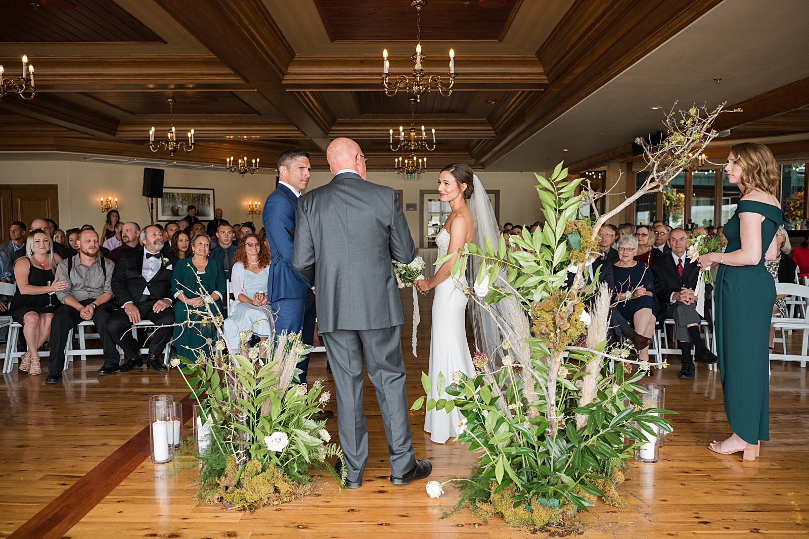 indoor Shore Lodge wedding ceremony 