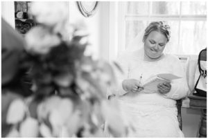 Bride in Bridal Room at Willow Grove