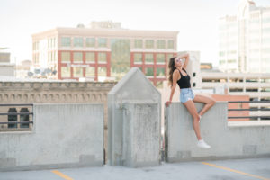 High School Senior Session Rooftop Photoshoot