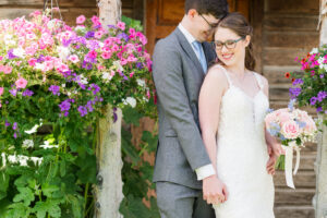 Bride and Groom first look photo at still water hollow