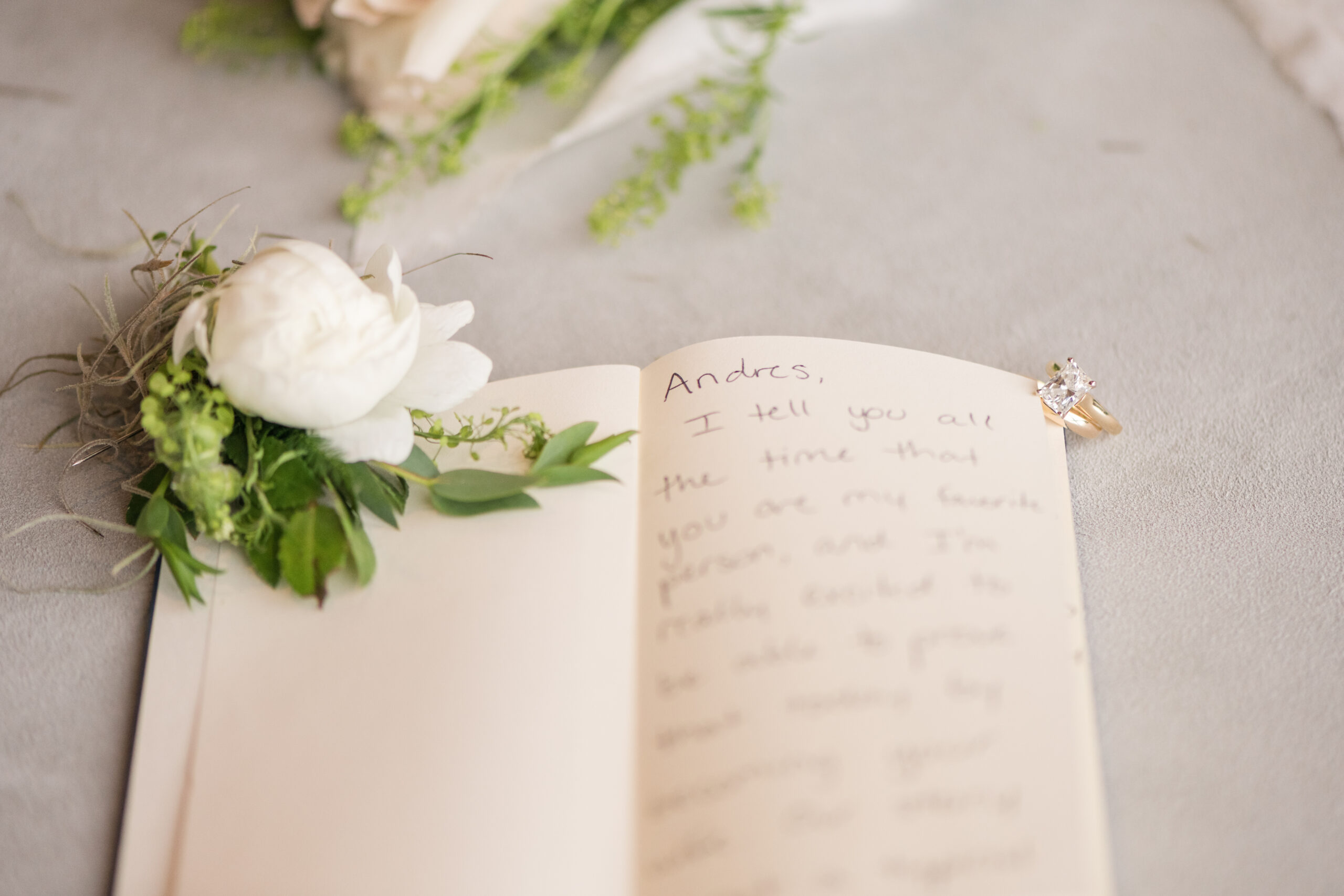 wedding vows in a book