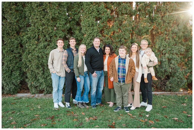 A winter family photoshoot with the Walker Family