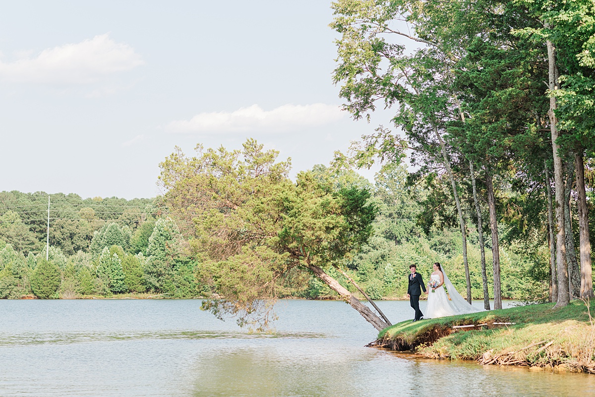 Skylar and Trevor at their Tims Ford Lake wedding at Twin Creeks in Winchester Tennessee